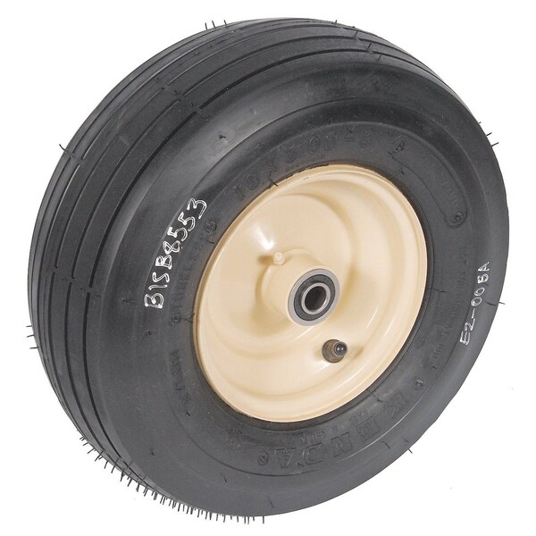 CASTER-RIBBED, 13X5X6, TUBELESS-TAN 13" x13" x5"